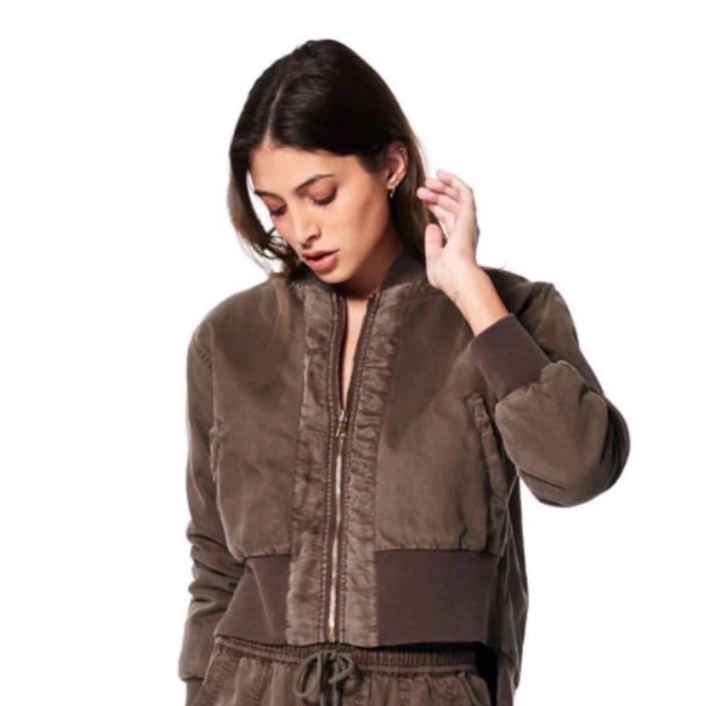 Young Fabulous & Broke Small Reversible Bomber Jacket Army Green